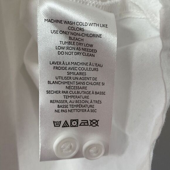 URBAN OUTFITTERS BDG Top Womens Medium White Button Down Crop NEW Blouse - Picture 12 of 13